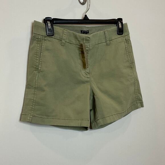 J. Crew Green 5" stretch chino short NWT - Picture 2 of 5